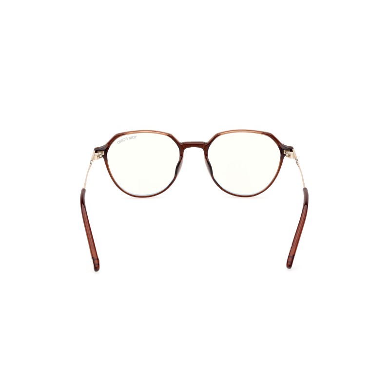 Tom Ford FT 5875-B Blue Filter 048 Marrone Scuro Lucido