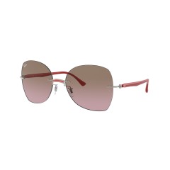 Ray-Ban RB 8066 - 003/14 Rosso Su Argento