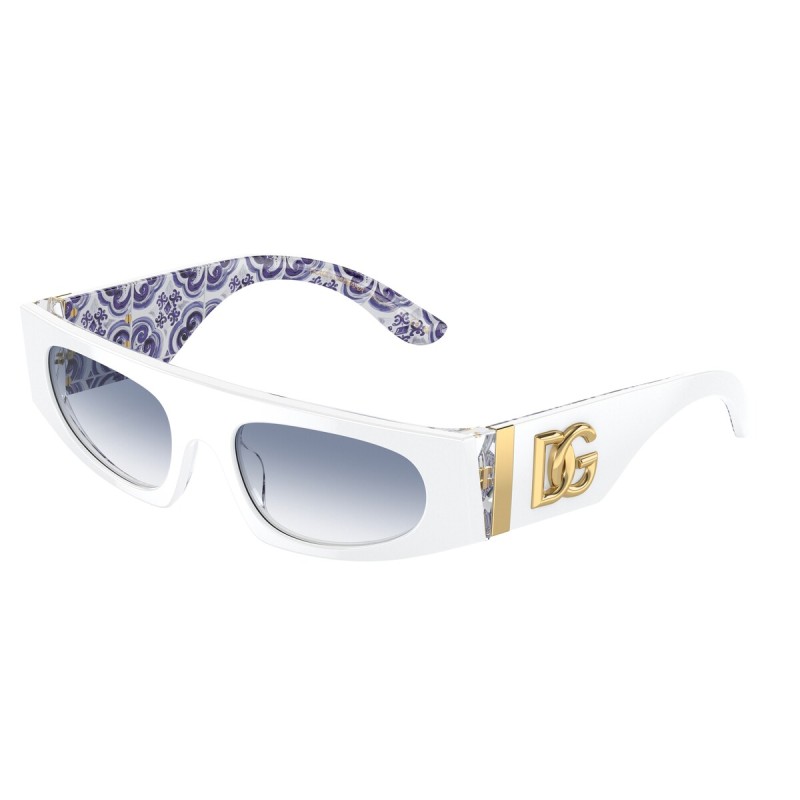 Dolce & Gabbana DG 4411 - 337119 Bianco Su Maiolica Blu