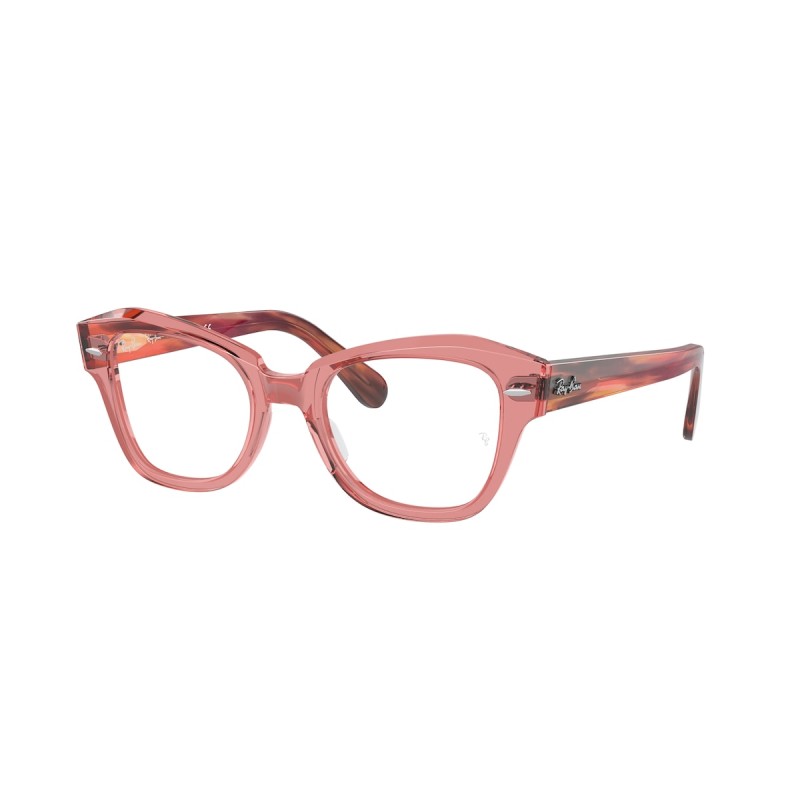 Ray-Ban RX 5486 State Street 8177 Rosa Trasparente