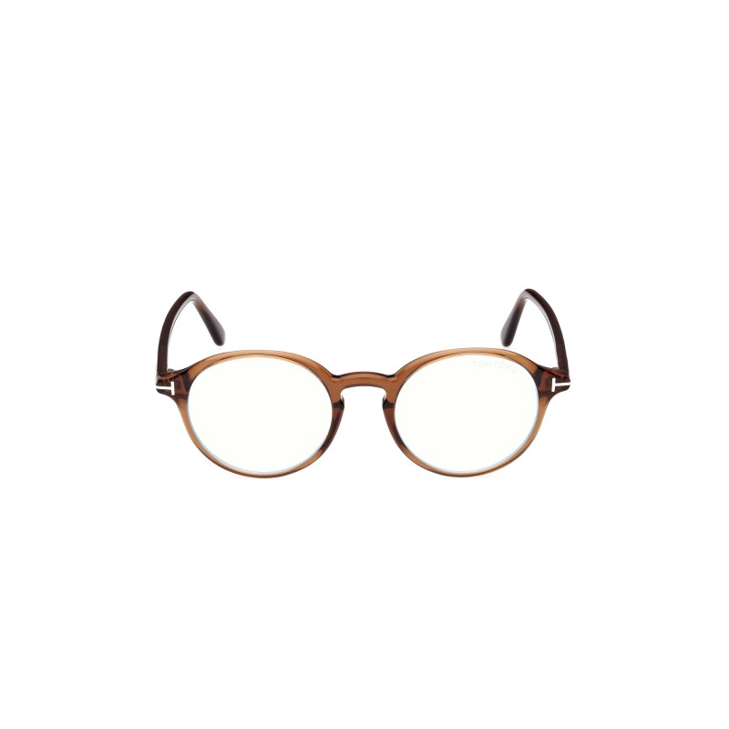 Tom Ford FT 5867-B Blue Filter 048 Marrone Scuro Lucido