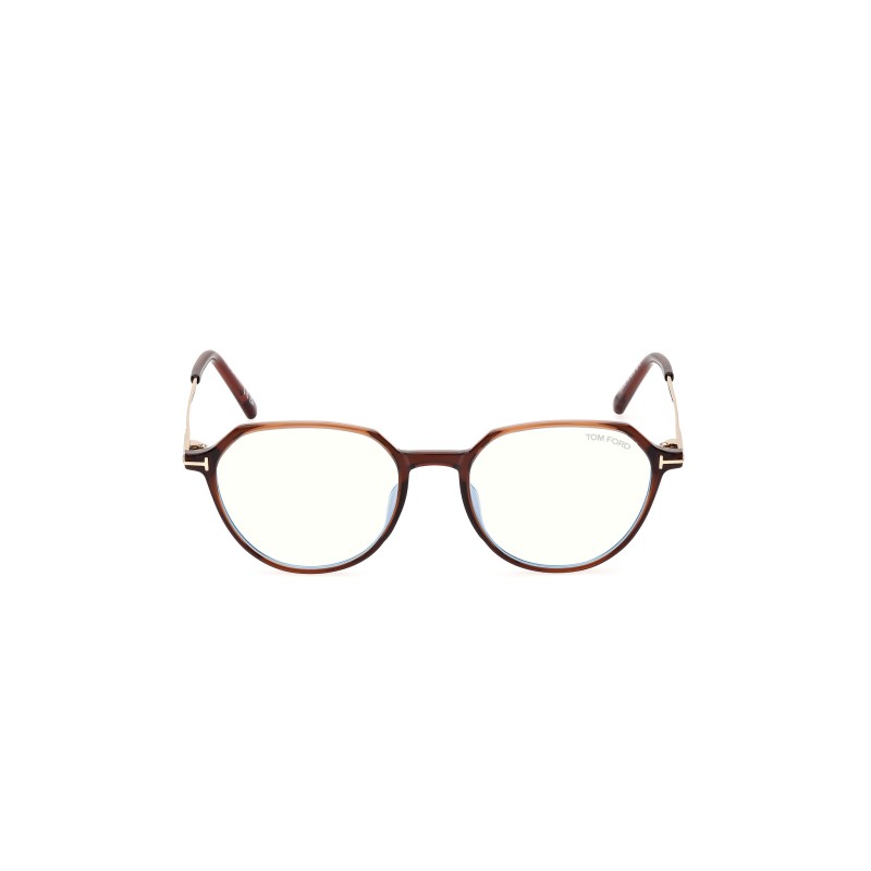Tom Ford FT 5875-B Blue Filter 048 Marrone Scuro Lucido
