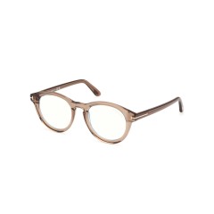Tom Ford FT 5940-B Blue Block 048  Marrone Scuro Lucido